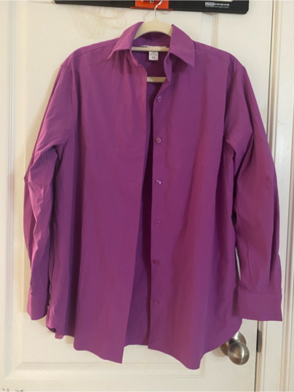 Purple Button-Up Dress Shirt